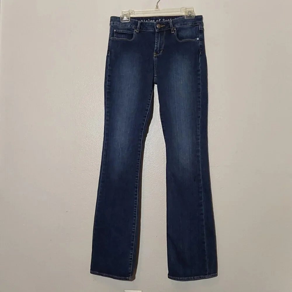 Articles of Society - Kendra Low Rise Baby Boot Retro Blue Jeans - 28 x 31 (6) - Picture 4 of 11